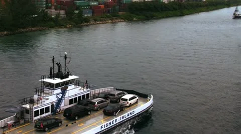 Car Ferry Stock Footage 12425181
