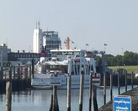 Car ferry leaving  Stock Footage 273541