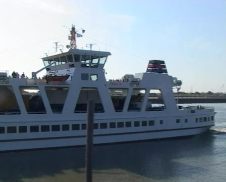 Car ferry leaving  Stock Footage 273553