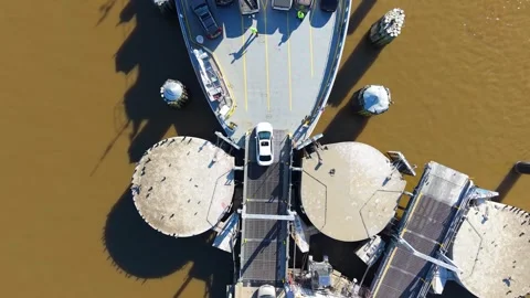 Car Ferry Loading Cars Stock Footage 330025197