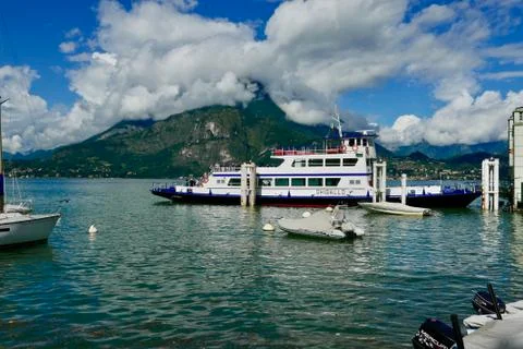 Car ferry at Menaggio Stock Photos