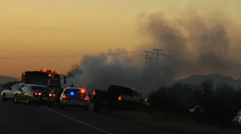 Car Fire 02 Vídeo Stock 297978