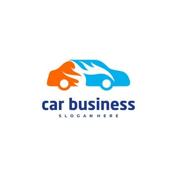 Car fire logo vector template, Creative Car logo design concepts Stock-Illustration
