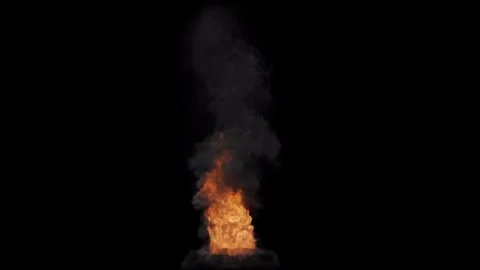 Car On Fire Overlay - High Quality Stock Footage Stock Footage 310737639