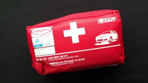 A car first aid kit Stock Footage 245211484