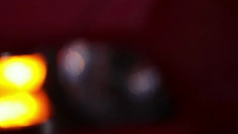 Car flashing indicator light close up in out of focus Stock Footage 160569510