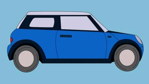 Car flat icon. Flat style vector illustration Illustration