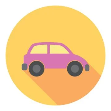 Car Flat Icon Stock Illustration