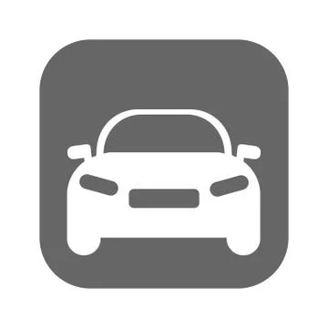 Car flat icon Illustrazione stock