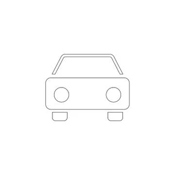 Car. flat vector icon Illustrazione stock