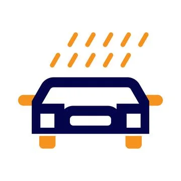 Car, flood, disaster, icon, cloud, rain, car flood disaster icon Stock Illustration