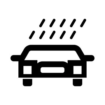 Car, flood, disaster, icon, cloud, rain, car flood disaster icon Stock Illustration