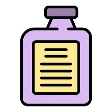 Car fluid bottle icon vector flat Stock Illustration