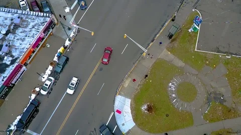 Car FLyover Stock Footage 71345617