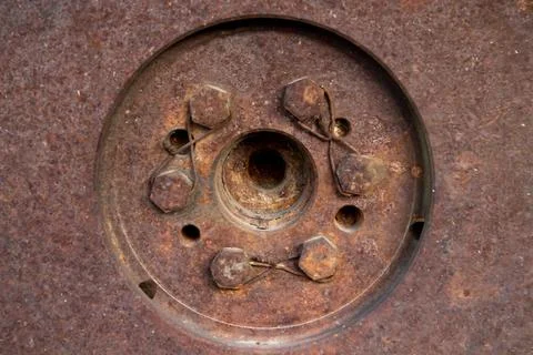 The car flywheel is an important component of the power transmission system.. Stock Photos
