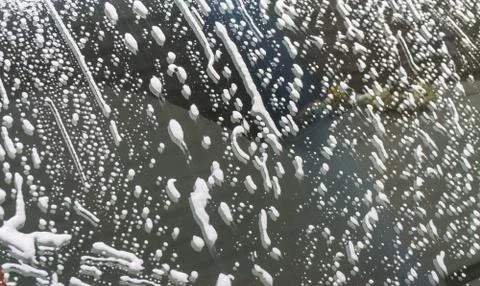 Car Foaming Closeup Stock Photos