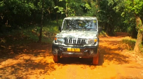 Car force river Video stock 56482484