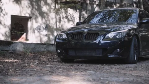 Car in forest Stock Footage 227164545