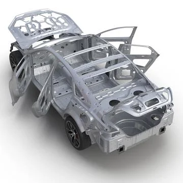 Car Frame with Chassis 3 ~ 3D Model #90657588 | Pond5