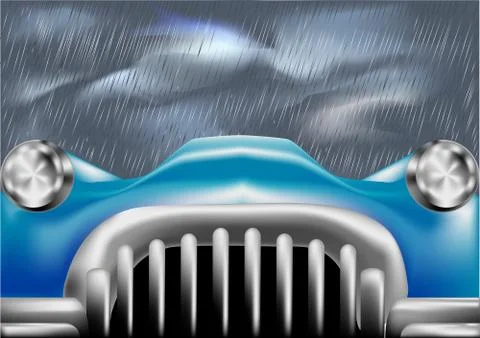 Car front cover Stock Illustration