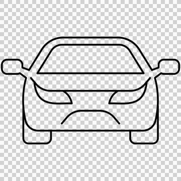 Car front view Stock Illustration