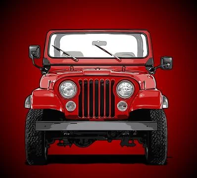 Car  front view vector template Stock Illustration