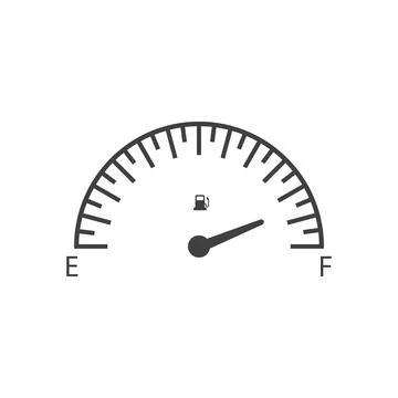 Car Fuel Indicator Icon vector Stock Illustration