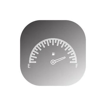 Car Fuel Indicator Icon vector Illustrazione stock