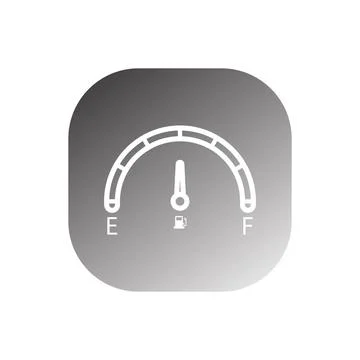 Car Fuel Indicator Icon vector Illustrazione stock