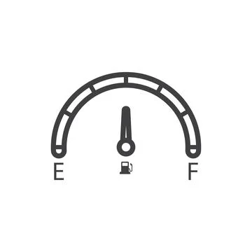Car Fuel Indicator Icon vector Stock Illustration