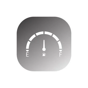 Car Fuel Indicator Icon vector Stock Illustration