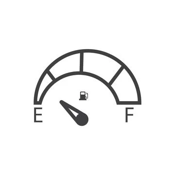 Car Fuel Indicator Icon vector Stock Illustration