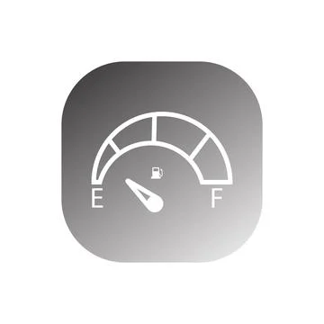 Car Fuel Indicator Icon vector Illustrazione stock
