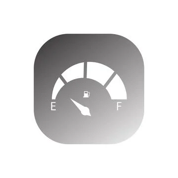 Car Fuel Indicator Icon vector Stock Illustration