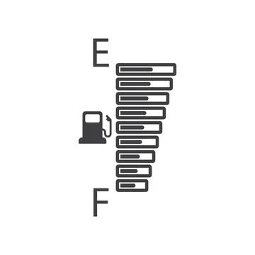 Car Fuel Indicator Icon vector Stock Illustration