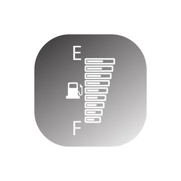 Car Fuel Indicator Icon vector Stock Illustration