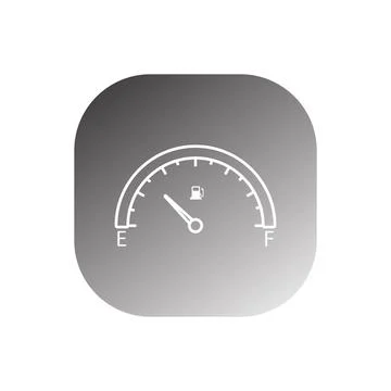Car Fuel Indicator Icon vector Stock Illustration