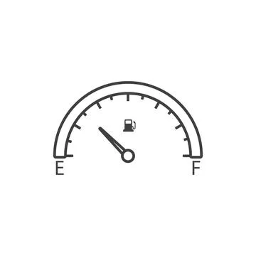 Car Fuel Indicator Icon vector Illustrazione stock