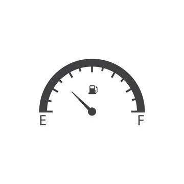 Car Fuel Indicator Icon vector Stock Illustration