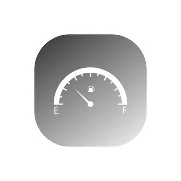 Car Fuel Indicator Icon vector Illustrazione stock