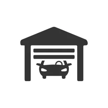 Car Garage Icon Illustrazione stock