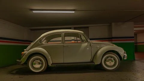Car in garage Stock Photos