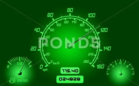 Car gauges Stock Illustration
