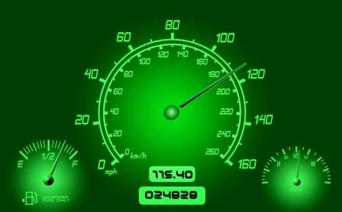 Car gauges Stock Illustration