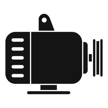 Car generator icon, simple style Stock Illustration