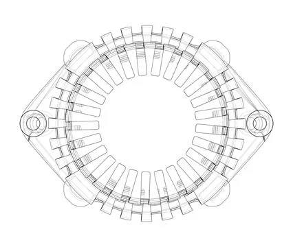 Car generator Illustrazione stock