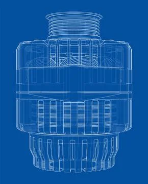 Car generator. Vector Stock Illustration