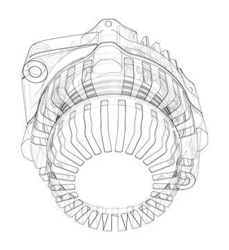 Car generator. Vector イラスト素材