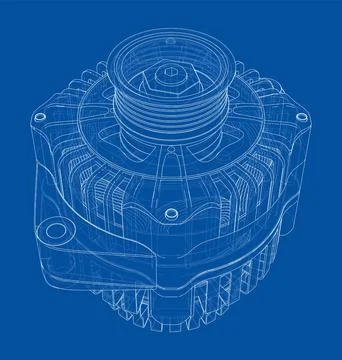 Car generator. Vector イラスト素材