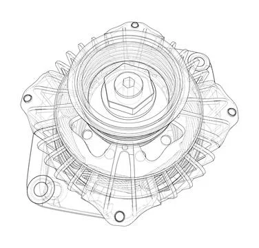 Car generator. Vector Stock Illustration